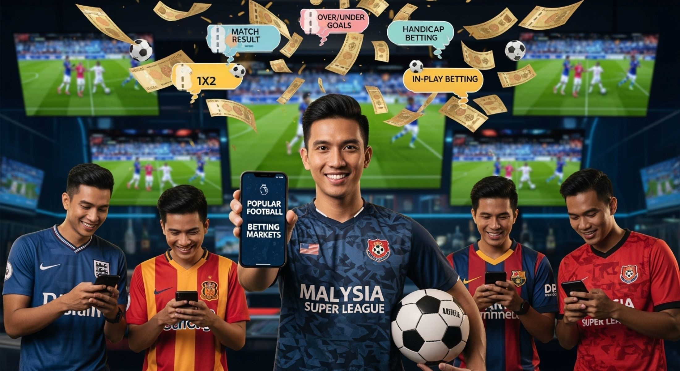 Popular football betting markets